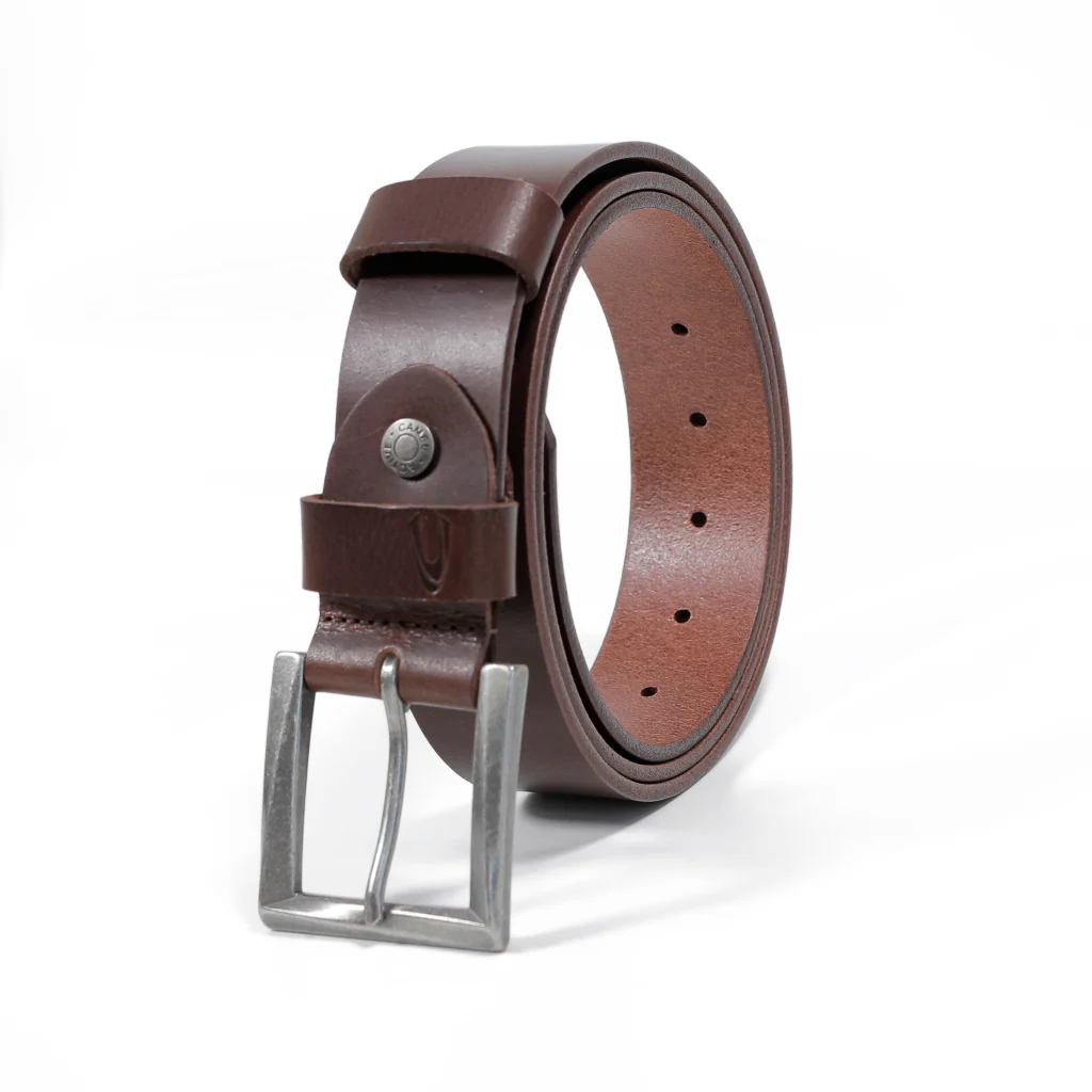 camel active Men's Genuine Cowhide Leather Belt Grainy Finished - Dark Brown 1667BRG-23#DBN - Image 2