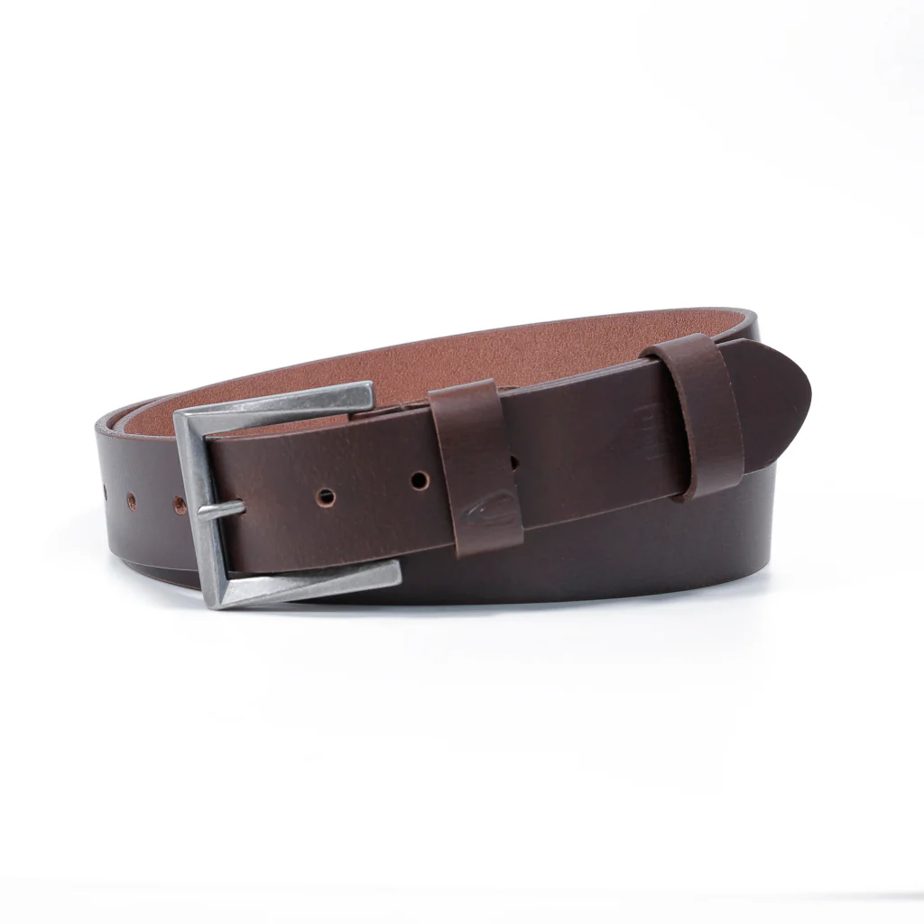 camel active Men's Genuine Cowhide Leather Belt Grainy Finished - Dark Brown 1667BRG-23#DBN - Image 3