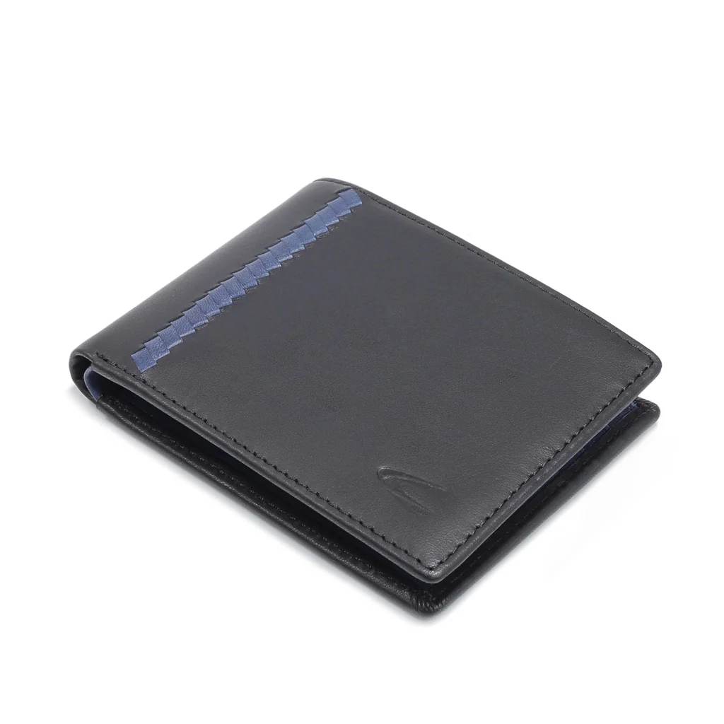 camel active Men's Genuine Cowhide Leather Bi Fold Wallet 6 Card Slots Wax Finished - Black SW0812BS2#BLK - Image 4