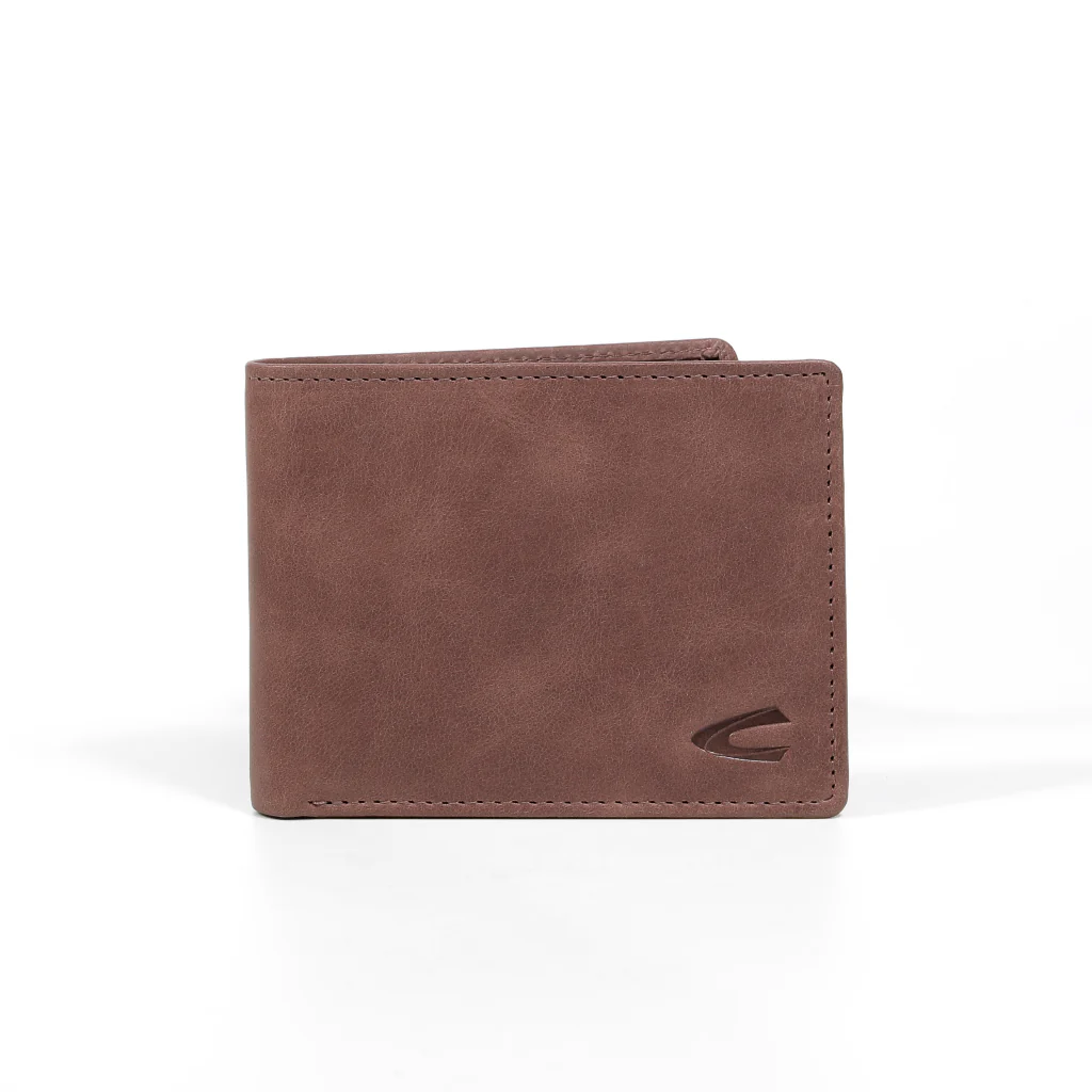 camel active Men's Genuine Cowhide Leather Bi Fold Wallet 9 Card Slots Brushed Finished -Brown UBF3B32SB3#BRN - Image 2