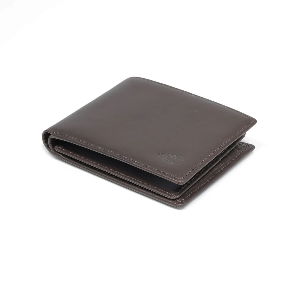 camel active Men's Genuine Cowhide Leather Bi Fold Wallet 9 Card Slots - Dark Brown UBF2B23WX2#DBN - Image 5