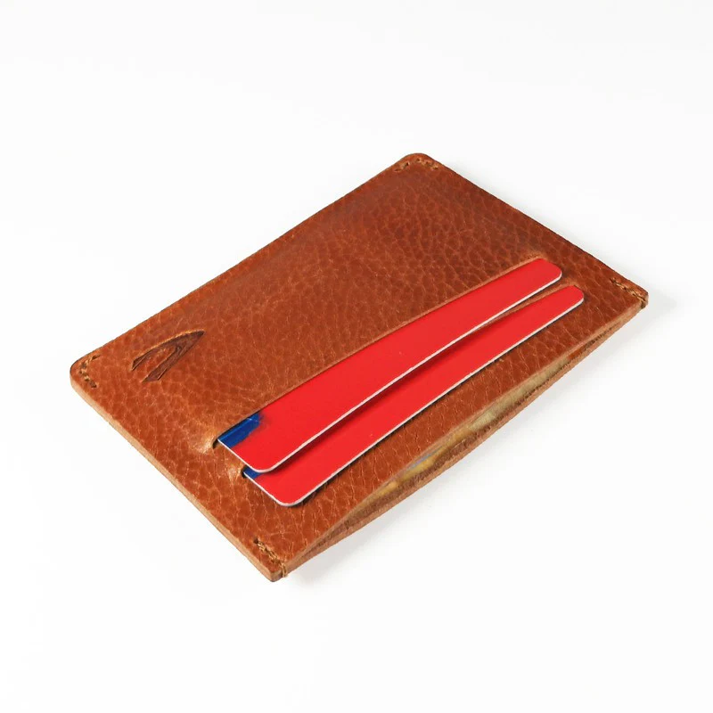 camel active Men's Genuine Cowhide Leather Card Holder 3 Card Slots Pull Up Finished - Brown CH0603AN0#BRN - Image 7