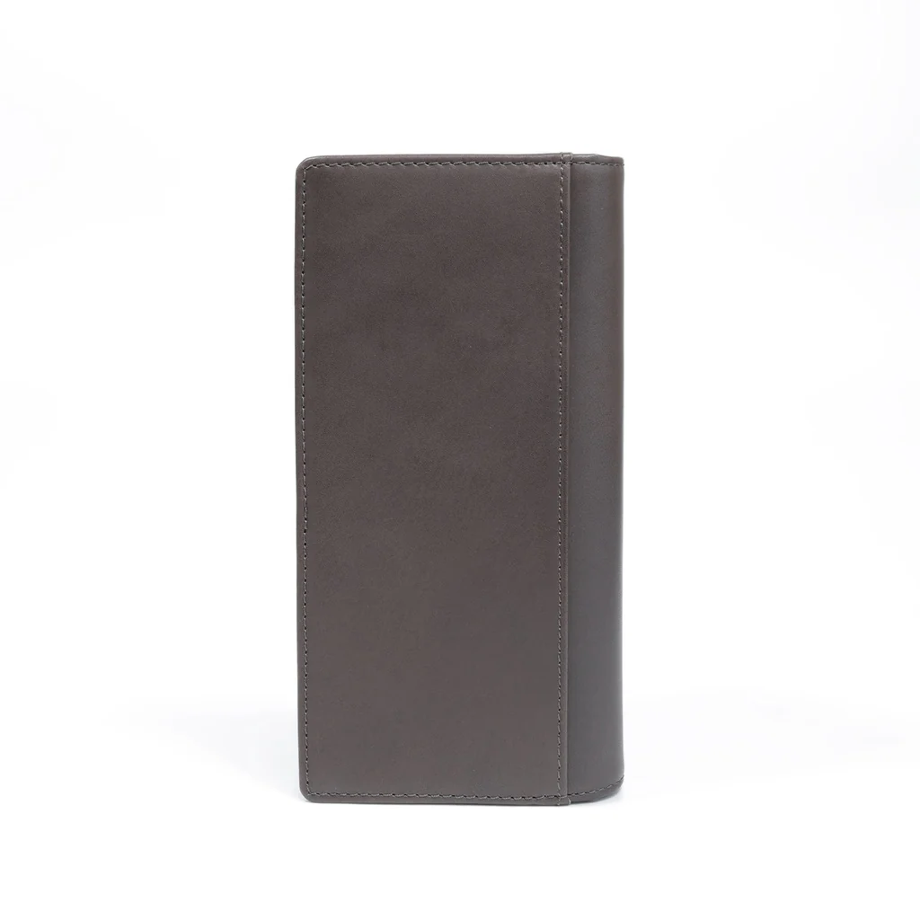 camel active Men's Genuine Cowhide Leather Long Wallet 13 Card Slots Wax Finished - Dark Brown LW2B25WX2#DBN - Image 3