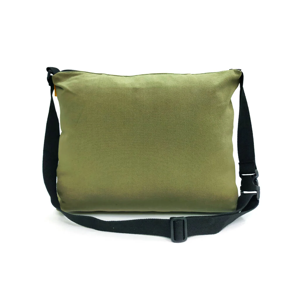 Unisex AW22 Coated Canvas Messenger - Image 4