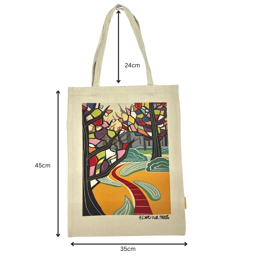 Unisex Save The Forest Casual Tote Bag (51104670) - Image 3