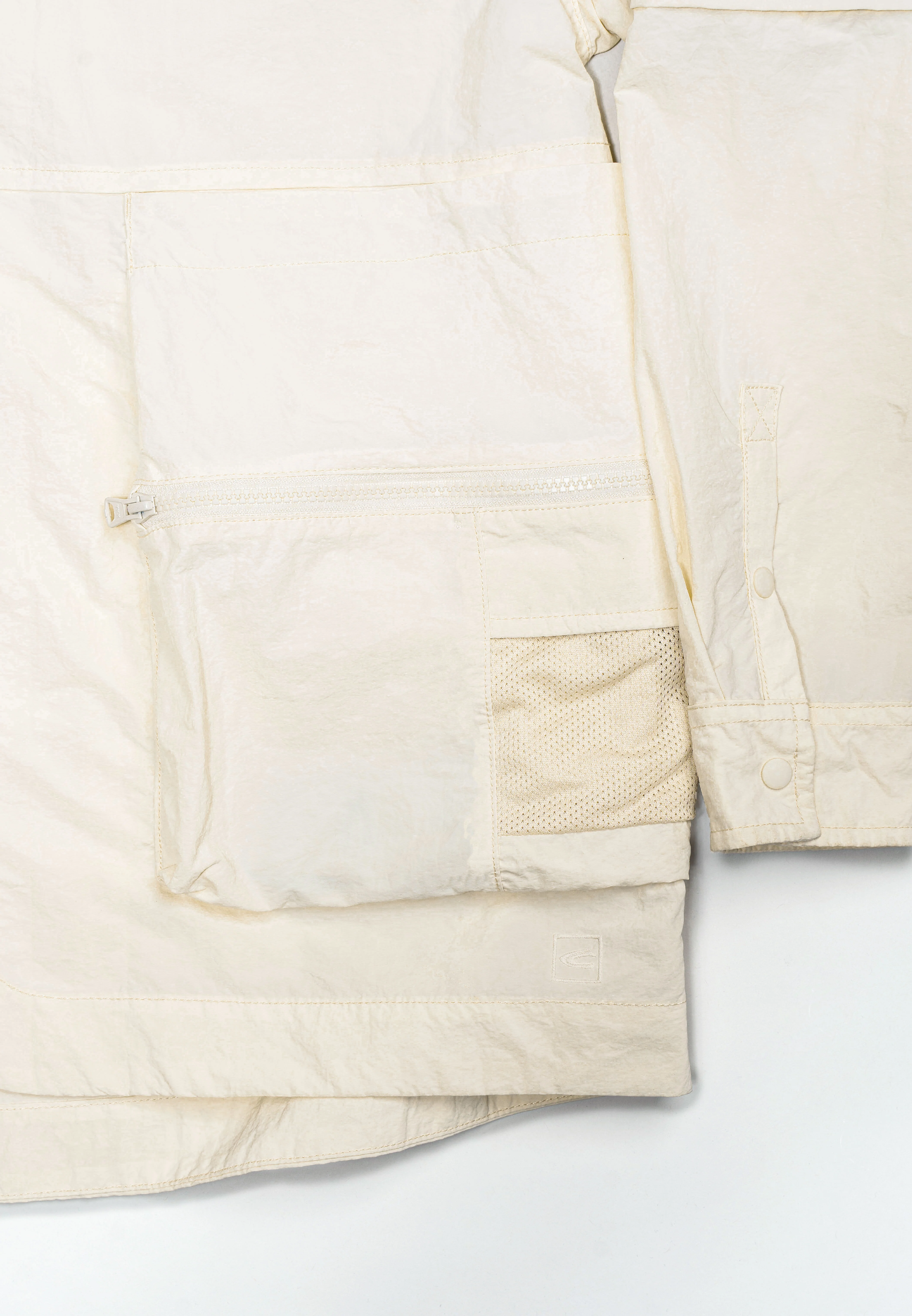 C by camel active Unisex Adaptable Jacket - Oversized Performance Nylon Cream Jacket 600-Z25C0270 - Image 15