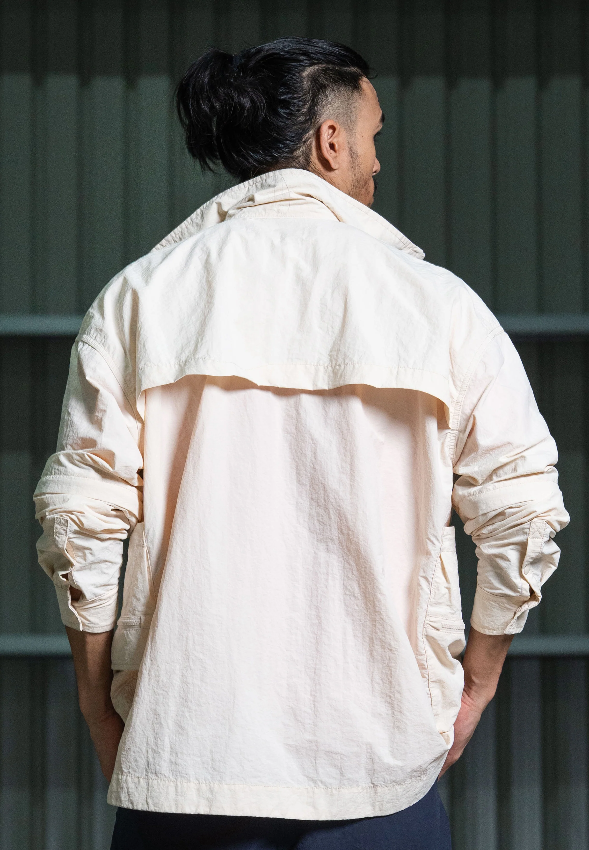 C by camel active Unisex Adaptable Jacket - Oversized Performance Nylon Cream Jacket 600-Z25C0270 - Image 6