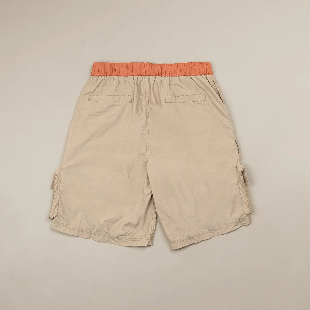 C by camel active Unisex Cargo Short - Loose Fit Performance Nylon Beige Short Pants 303-SS25C0921 - Image 7