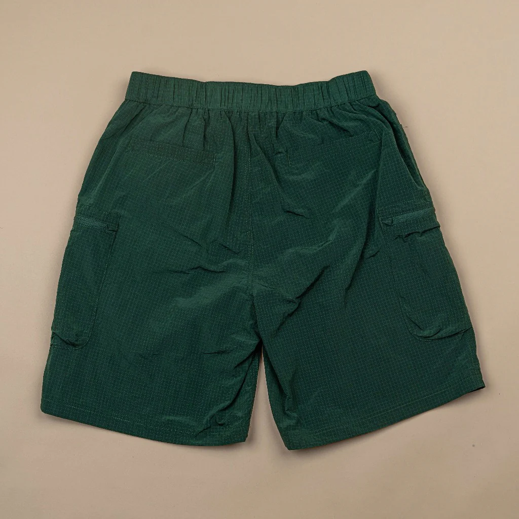C by camel active Unisex Cargo Shorts - Loose Fit Performance Nylon Green Short Pants 303-SS25C0919 - Image 4