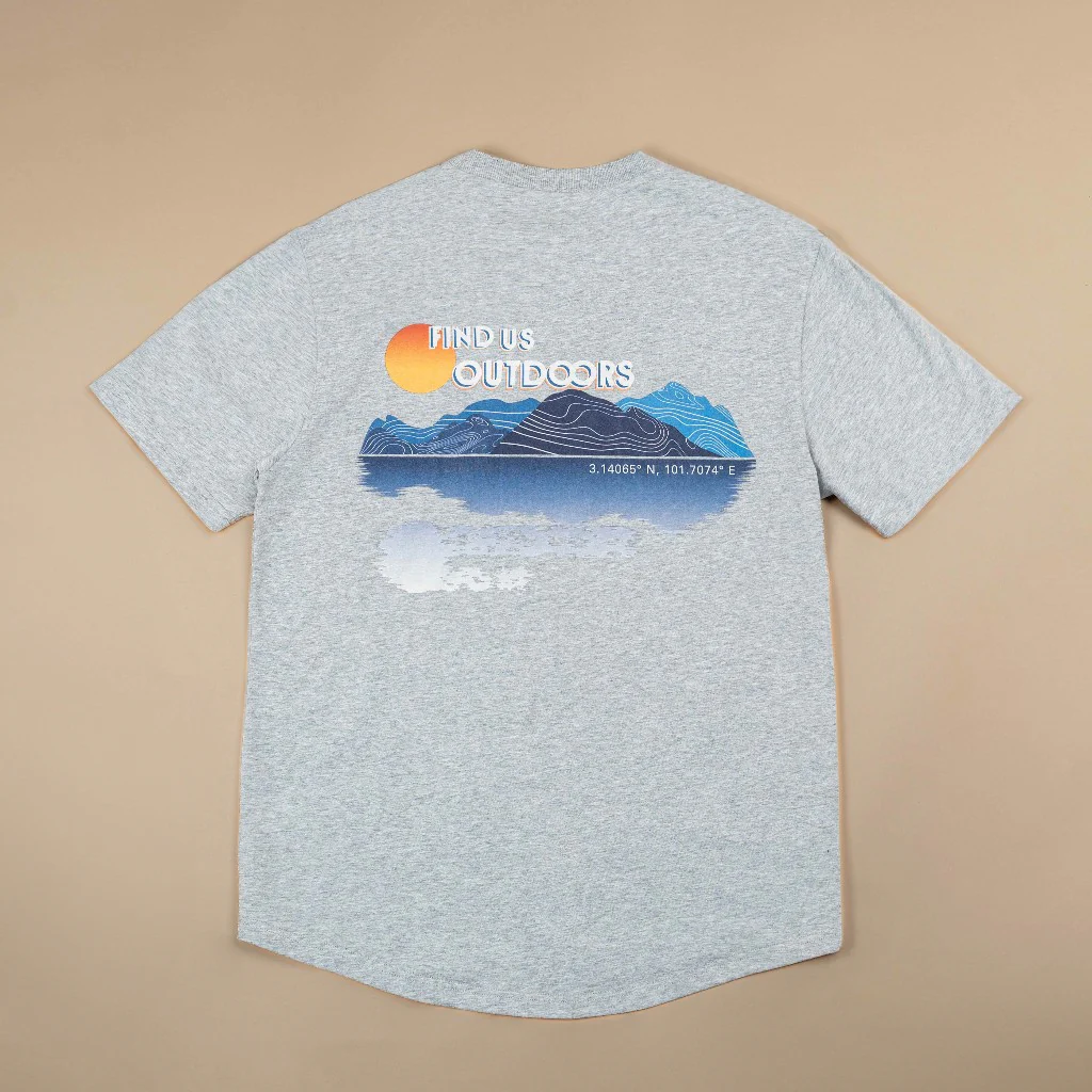 C by camel active Unisex T-shirt - Loose Fit Comfy Cotton Grey Tee 2282-SS25C2879 - Image 5