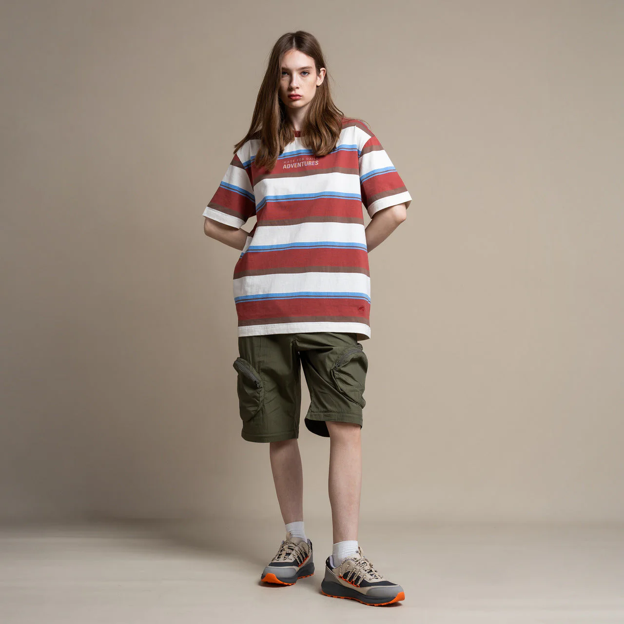 C by camel active Unisex T-Shirt - Loose Fit Comfy Cotton Off White Tee 282-AW24C2845 - Image 3