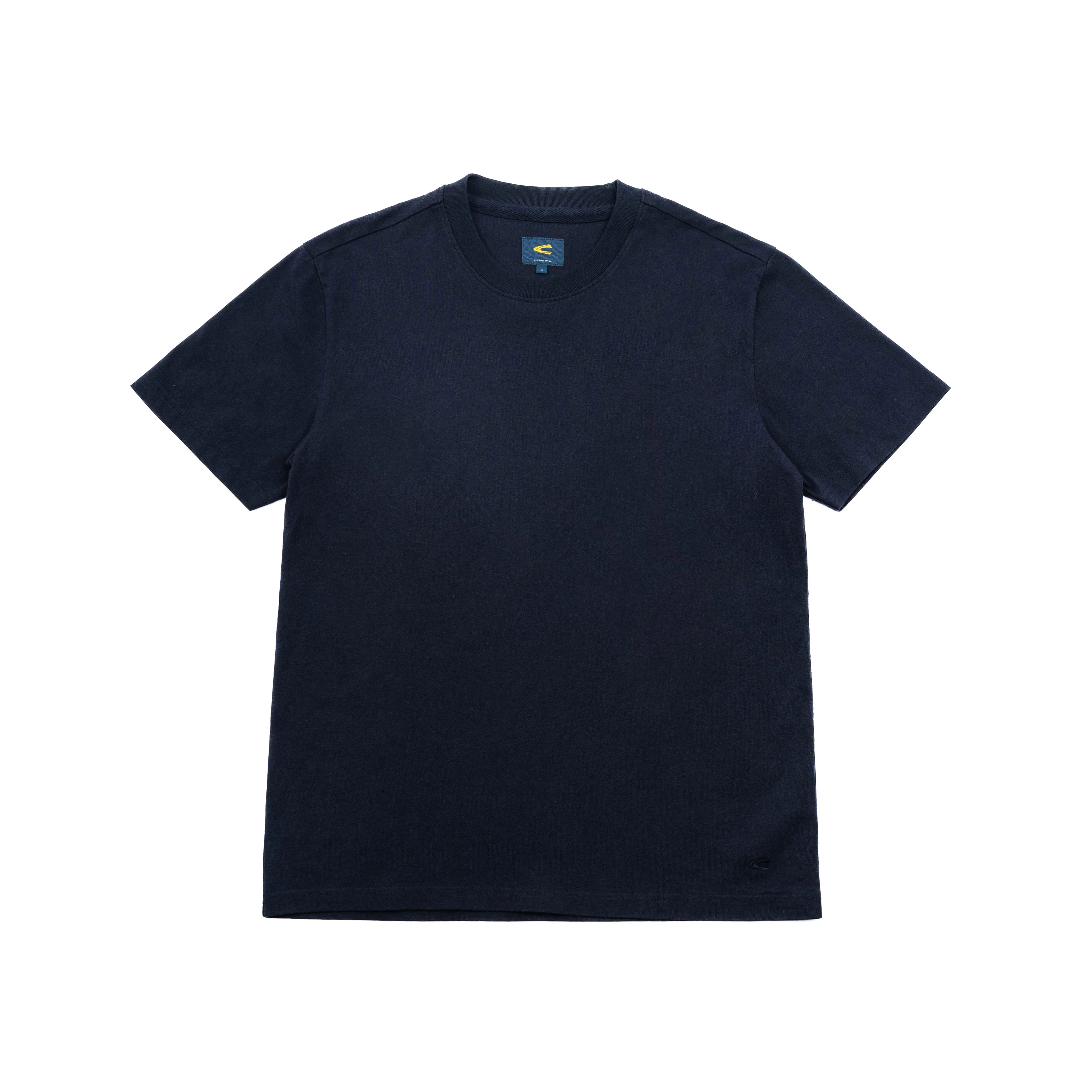 C by camel active Unisex T-shirt - Loose Fit Comfy Cotton Typographic Navy Blue Tee 282-SS24C2826 - Image 4