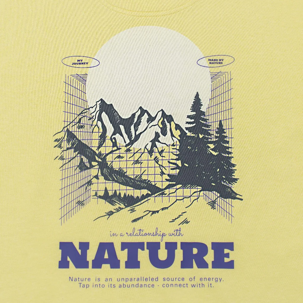 C by camel active Unisex T-Shirt - Oversized Absorbent Cotton Terry Lemon Yellow Tee 282-AW24C2850 - Image 7