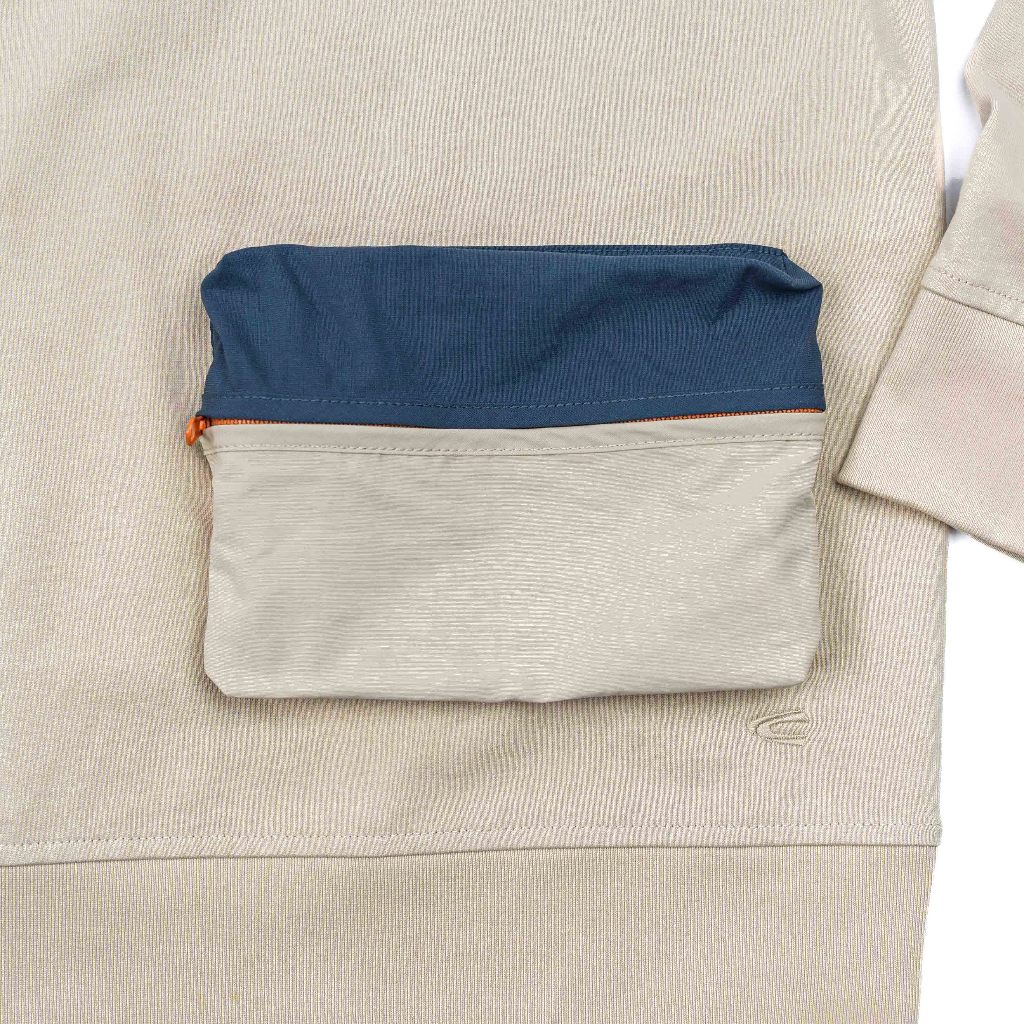 C by camel active Unisex Sweater - Oversized Absorbent Cotton Terry Tan Sweater 290-SS24CF211 - Image 6
