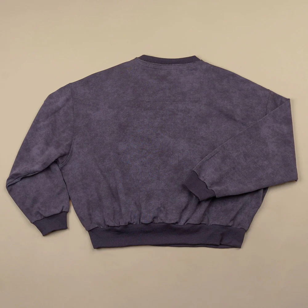 C by camel active Unisex Sweatshirt - Oversized Cropped Fit Comfy Cotton Lavender Frost Sweatshirt 290-SS25CF218 - Image 7