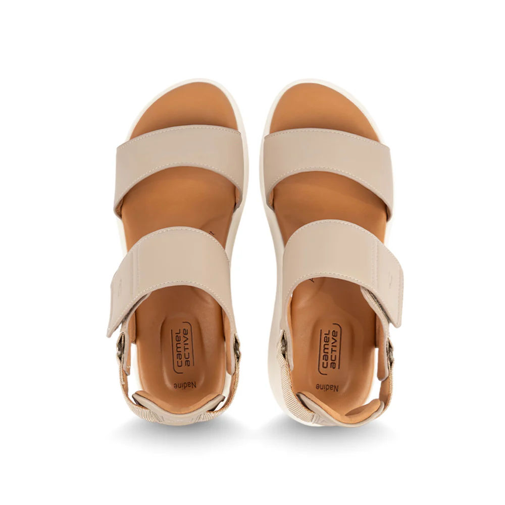 camel active Kasut Perempuan Nadine Adjustable-Strap Sandals -782506-DZ03SV-63-TAUPE - Image 8