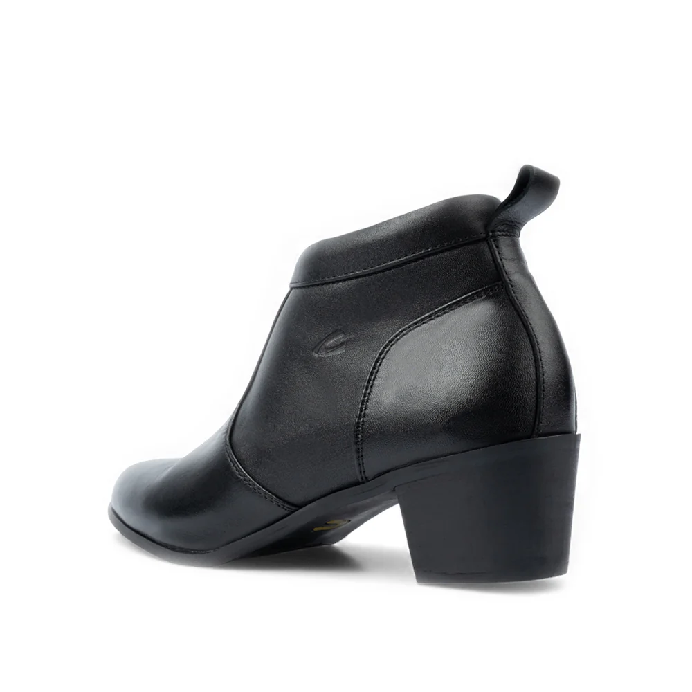 camel active Women Isabella Block Heeled Ankle Boots -712502-BO01SV-1-BLACK - Image 3