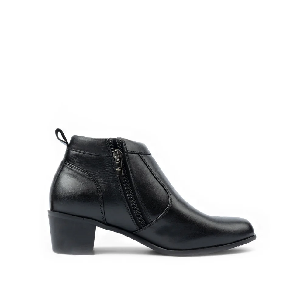 camel active Women Isabella Block Heeled Ankle Boots -712502-BO01SV-1-BLACK - Image 7