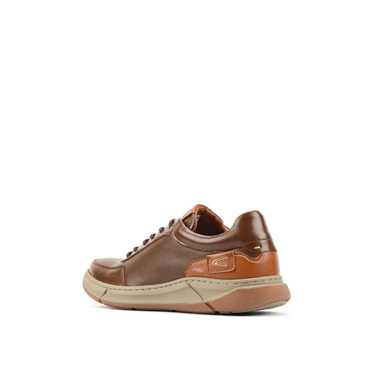 camel active Leather Lace Up Shoes Men  Dark Khaki GAVINO-852502-RS2-62 - Image 3