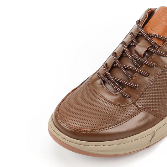camel active Leather Lace Up Shoes Men  Dark Khaki GAVINO-852502-RS2-62 - Image 4