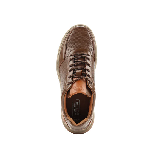 camel active Leather Lace Up Shoes Men  Dark Khaki GAVINO-852502-RS2-62 - Image 6