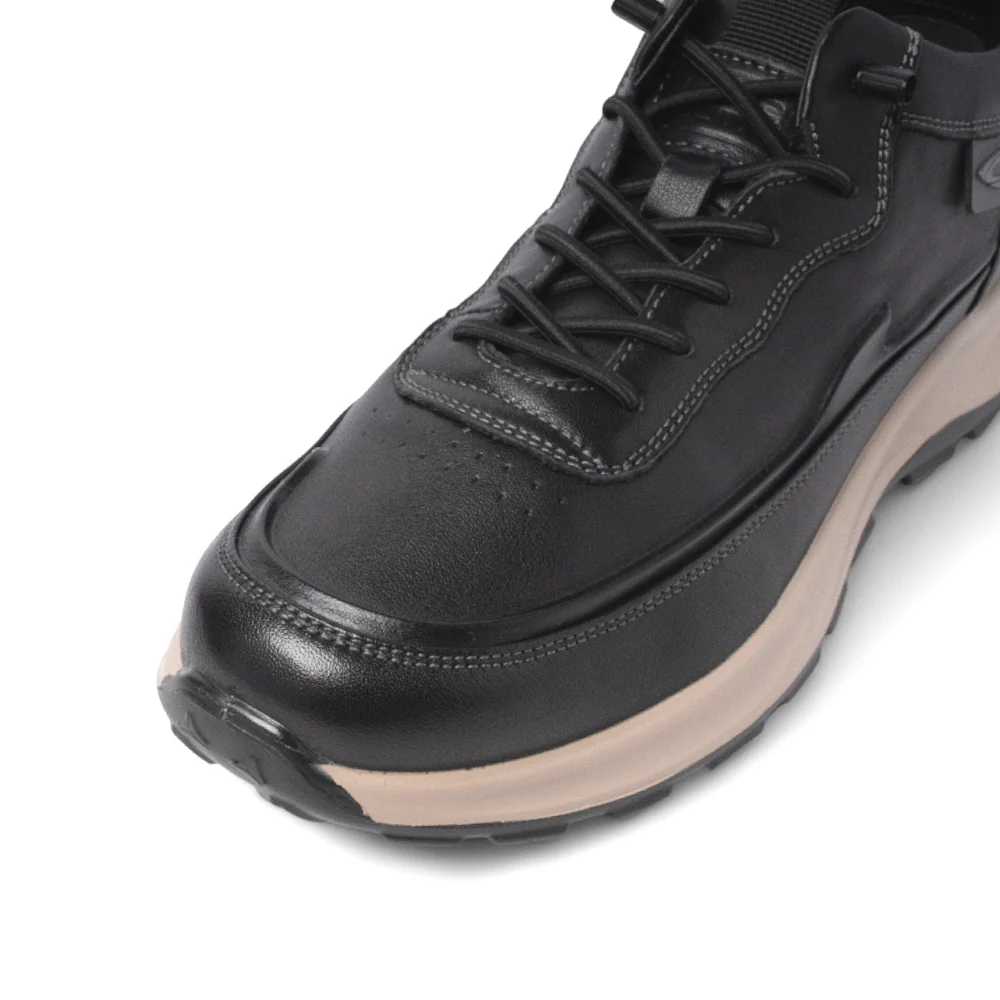 camel active Leather Men Black DESTRON Lace Up Shoes 852557-KB2SSV-1-BLACK - Image 4