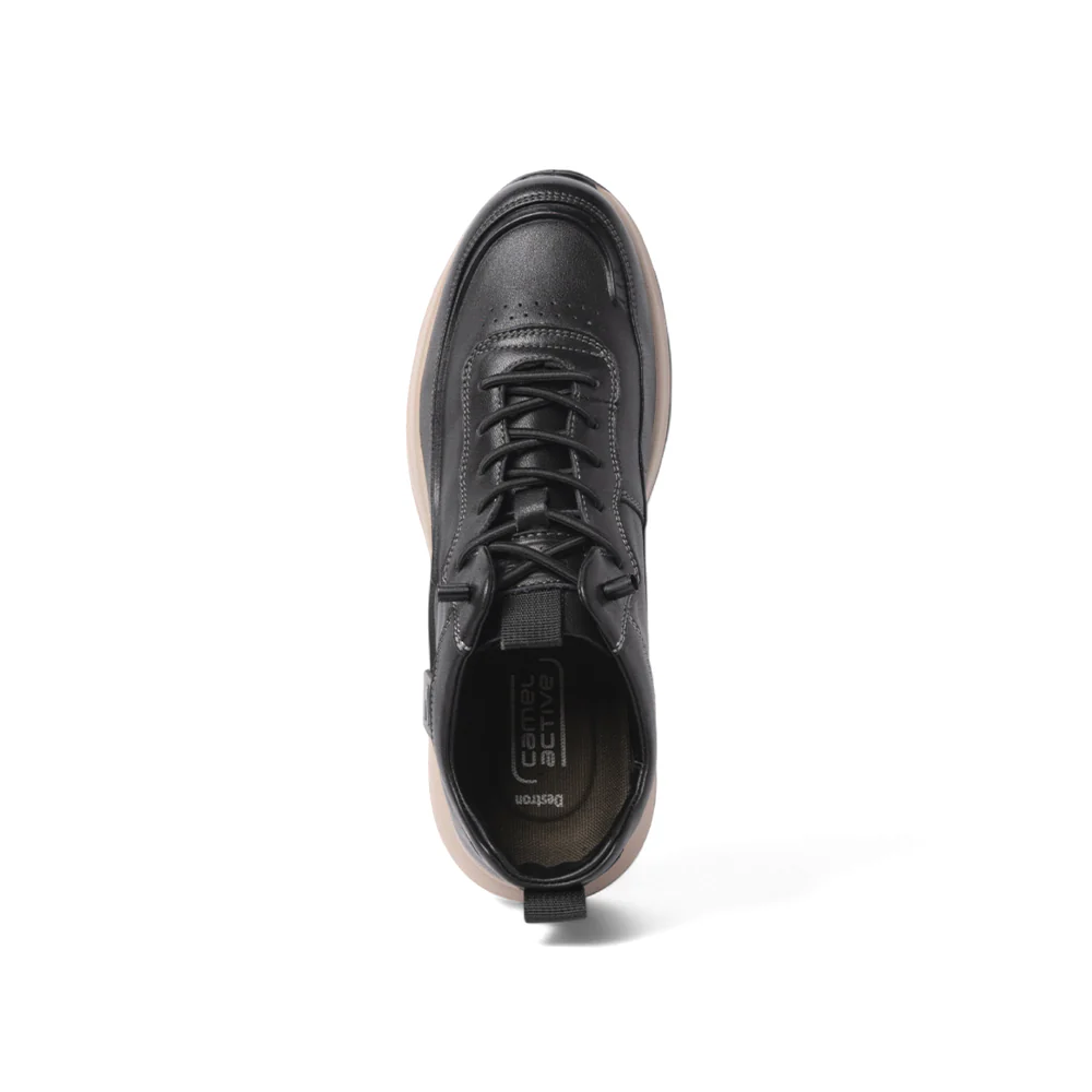 camel active Leather Men Black DESTRON Lace Up Shoes 852557-KB2SSV-1-BLACK - Image 6