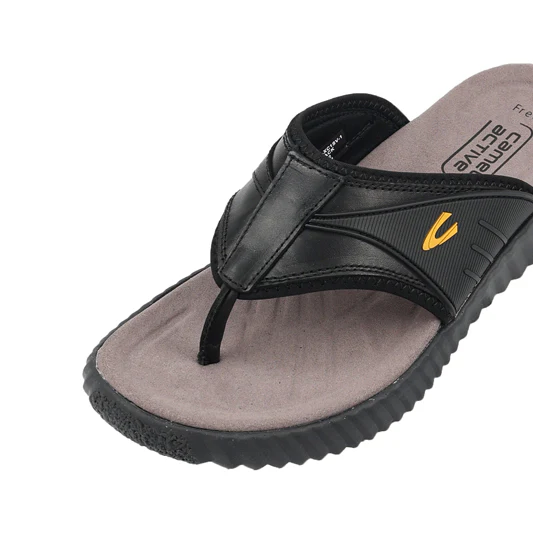 camel active Leather Sandals Men Black FRED-892503-XC1SV-1 - Image 4