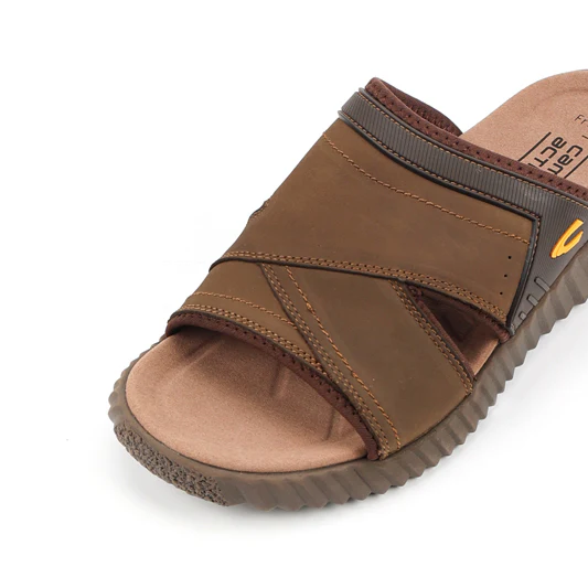 camel active Leather Sandals Men Olive FRED-892503-XC2SV-7 - Image 4