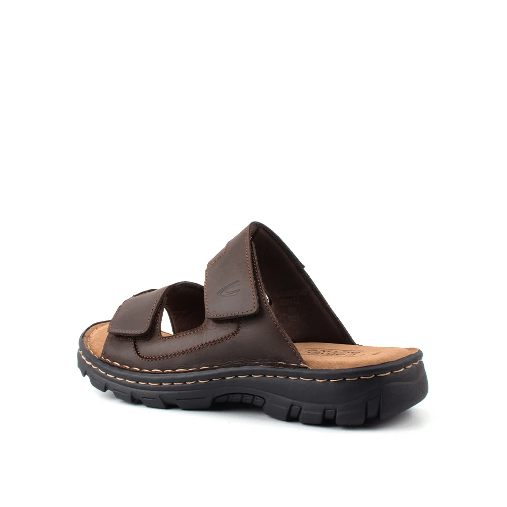 camel active Leather Slip On Sandals Men Coffee FRUDGE 892413-ES3SV-33 - Image 4