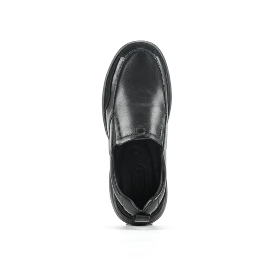 camel active  Leather Slip On Shoes Men Black PEDRIX-852508-TE1-1 - Image 6