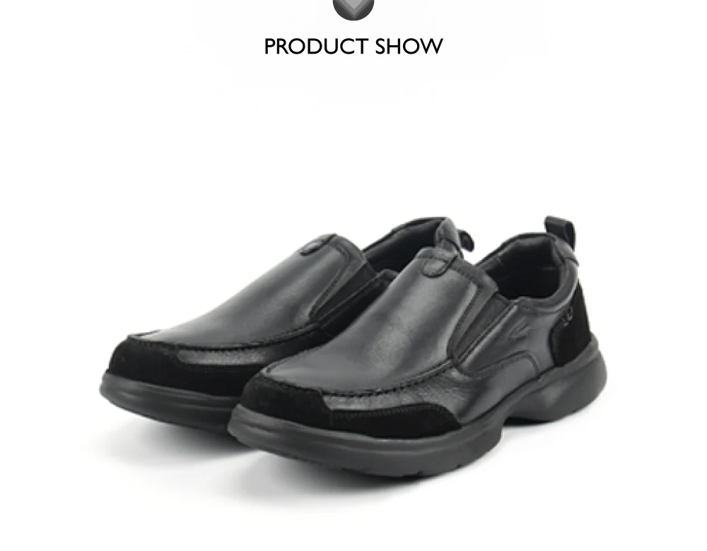camel active  Leather Slip On Shoes Men Black PEDRIX-852508-TE1-1 - Image 7