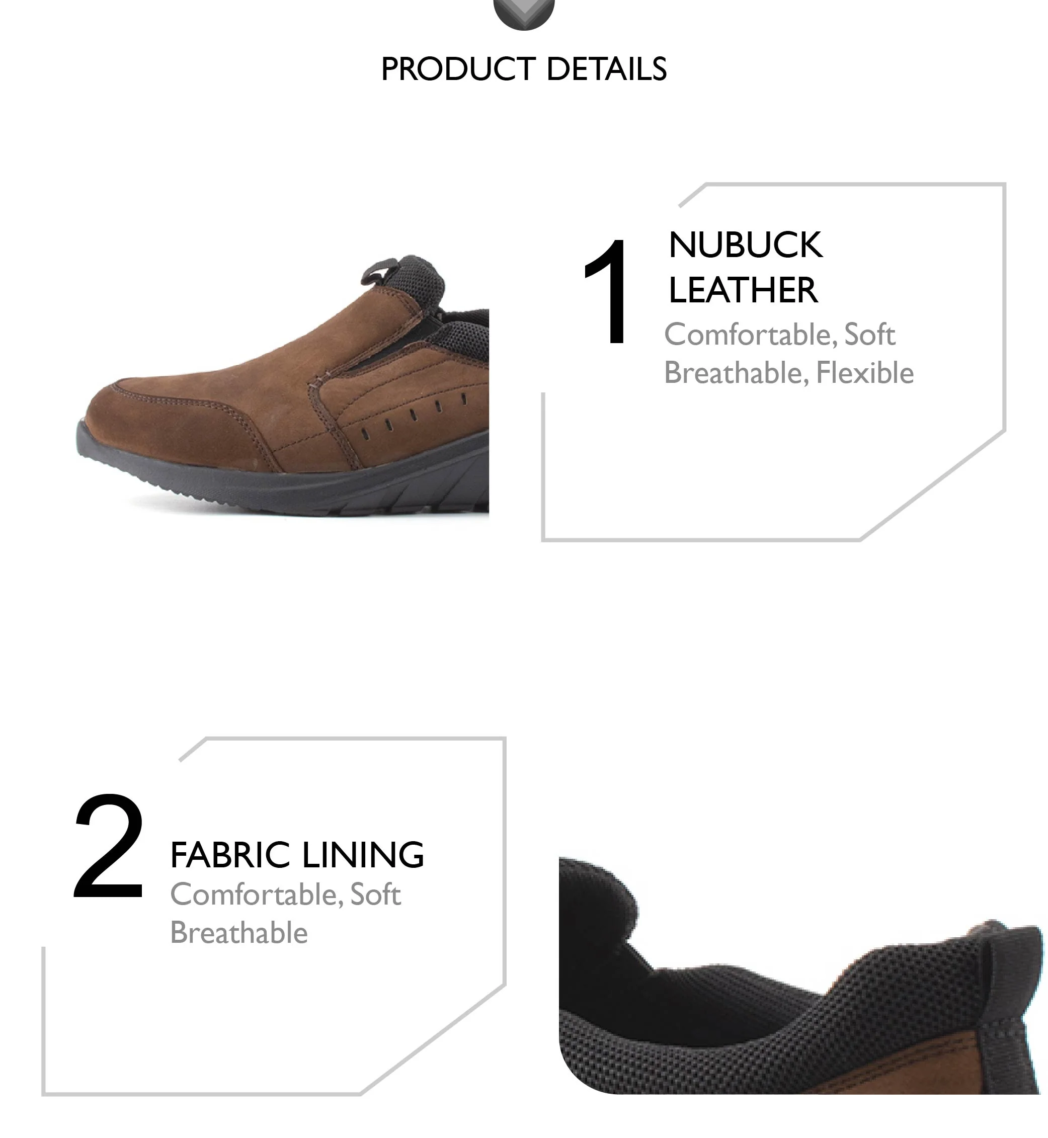 camel active Leather Slip On Shoes Men Coffee OSWIN-852409-RS1-33 - Image 8