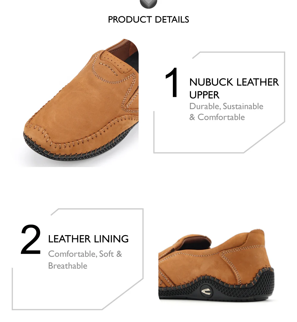 camel active Leather Slip On Shoes Men  Dark Tan LUMUZ-872501-AM2-82 - Image 8