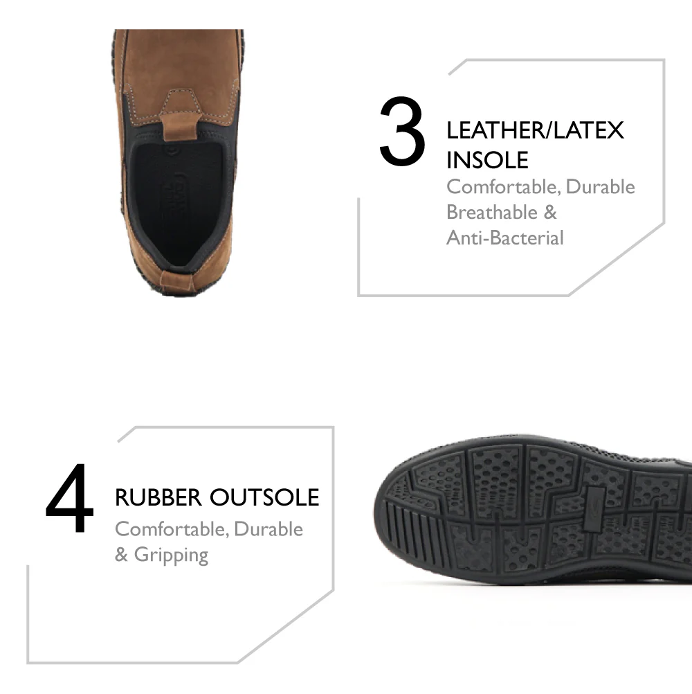 camel active Leather  Slip On Shoes Men  Olive LUMUZ-872501-AM1-7 - Image 9
