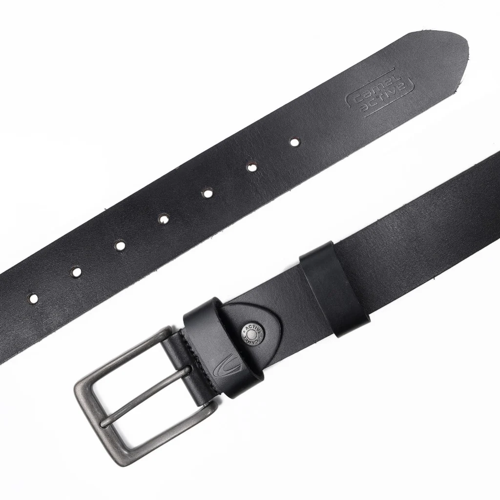 camel active Men Belt Genuine Leather Black (1625HBRG-20#BLK) - Image 6