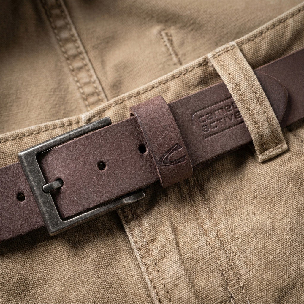 camel active Men Belt Genuine Leather Brown (1626HBRG-20#BRN) - Image 3