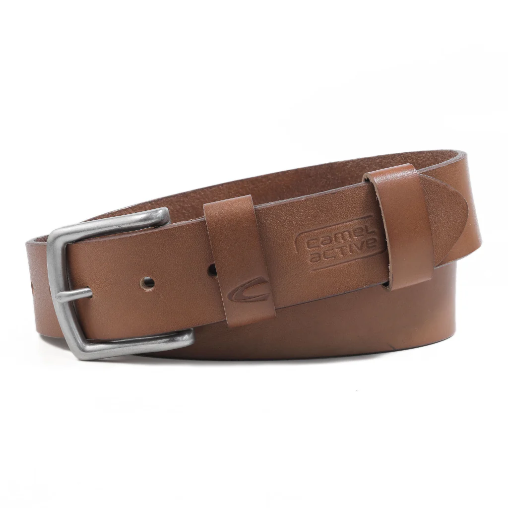 camel active Men Belt Leather Brown (1719HBRG-25#BRN)