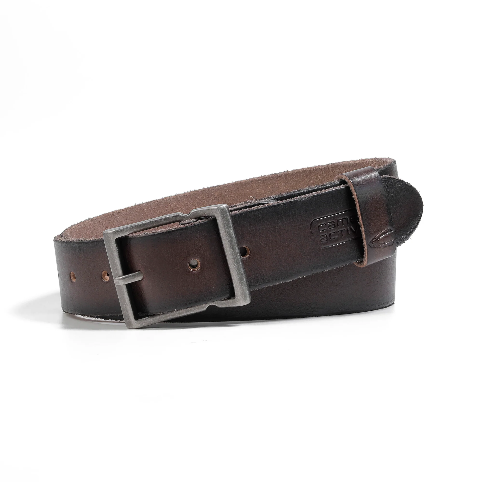 Genuine Leather Belt Burnished Finished Dark Brown 1699HRG-24#DBN - Image 2