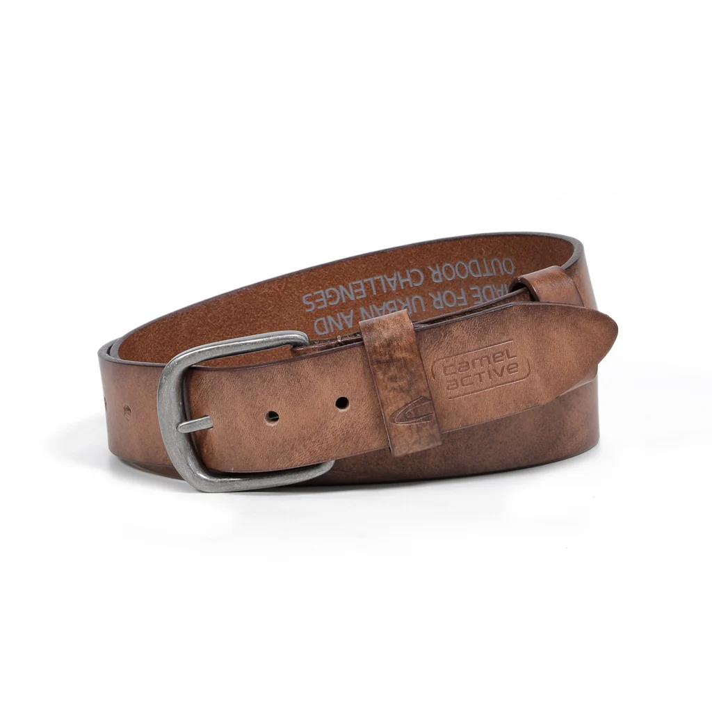 Genuine Leather Belt Irregular Shades Brown (1650HBRG-22#BRN) - Image 2