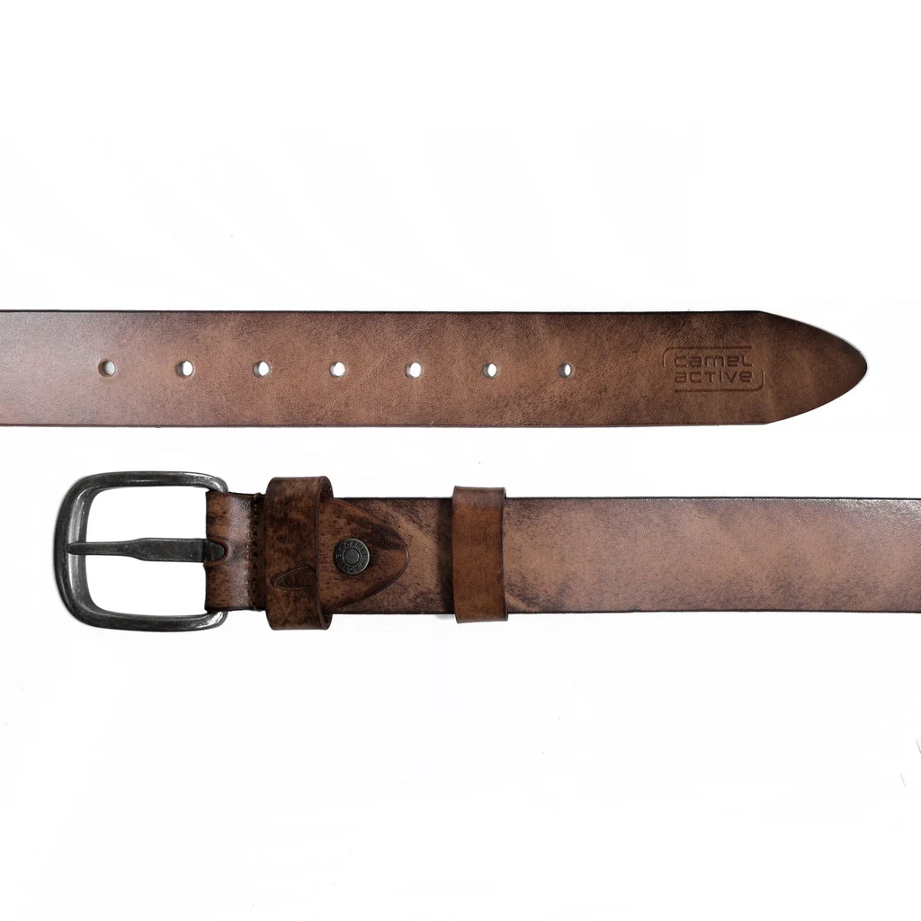 Genuine Leather Belt Irregular Shades Brown (1650HBRG-22#BRN) - Image 3