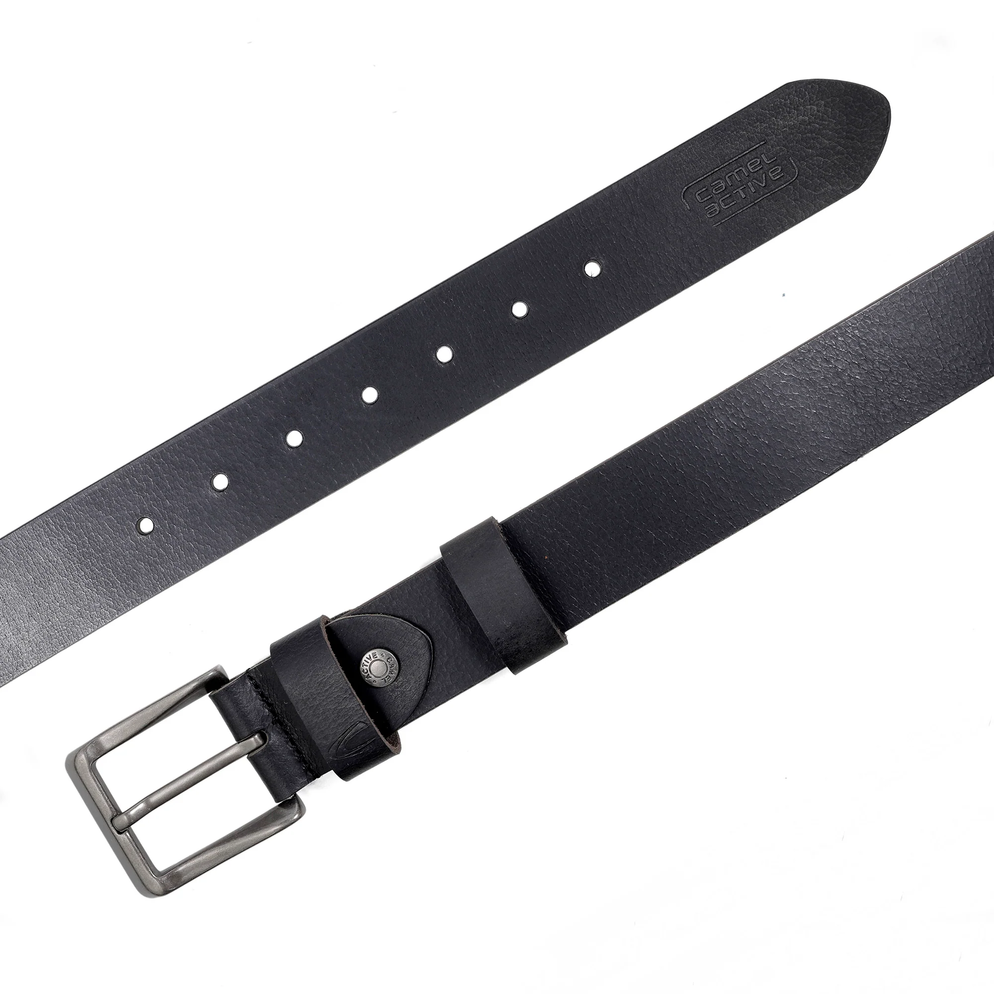 Genuine Leather Belt Matte Finished Black 1707HBRG-24#BLK - Image 3
