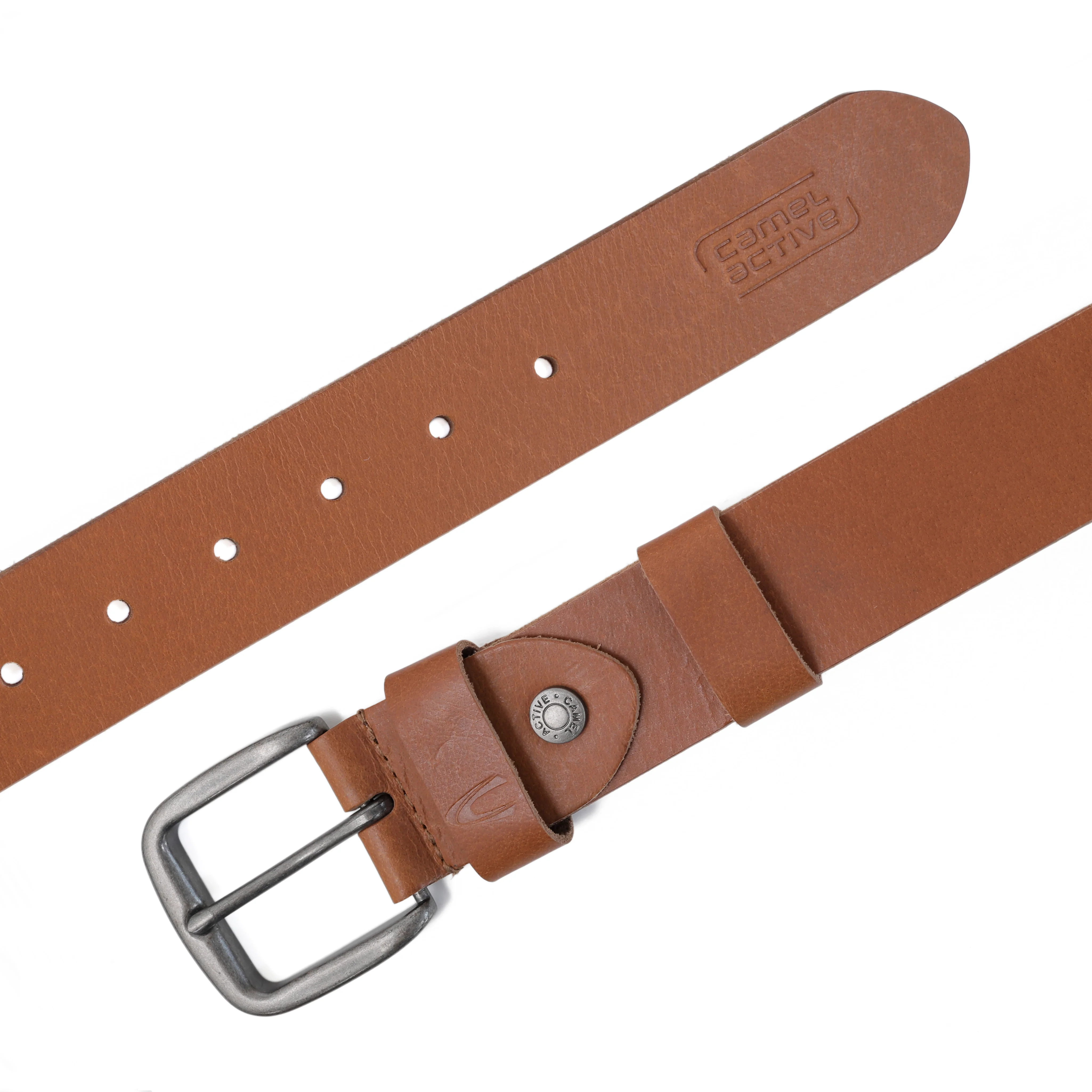 Genuine Leather Belt Matte Finished Brown 1680WBRG-23#BRN - Image 3