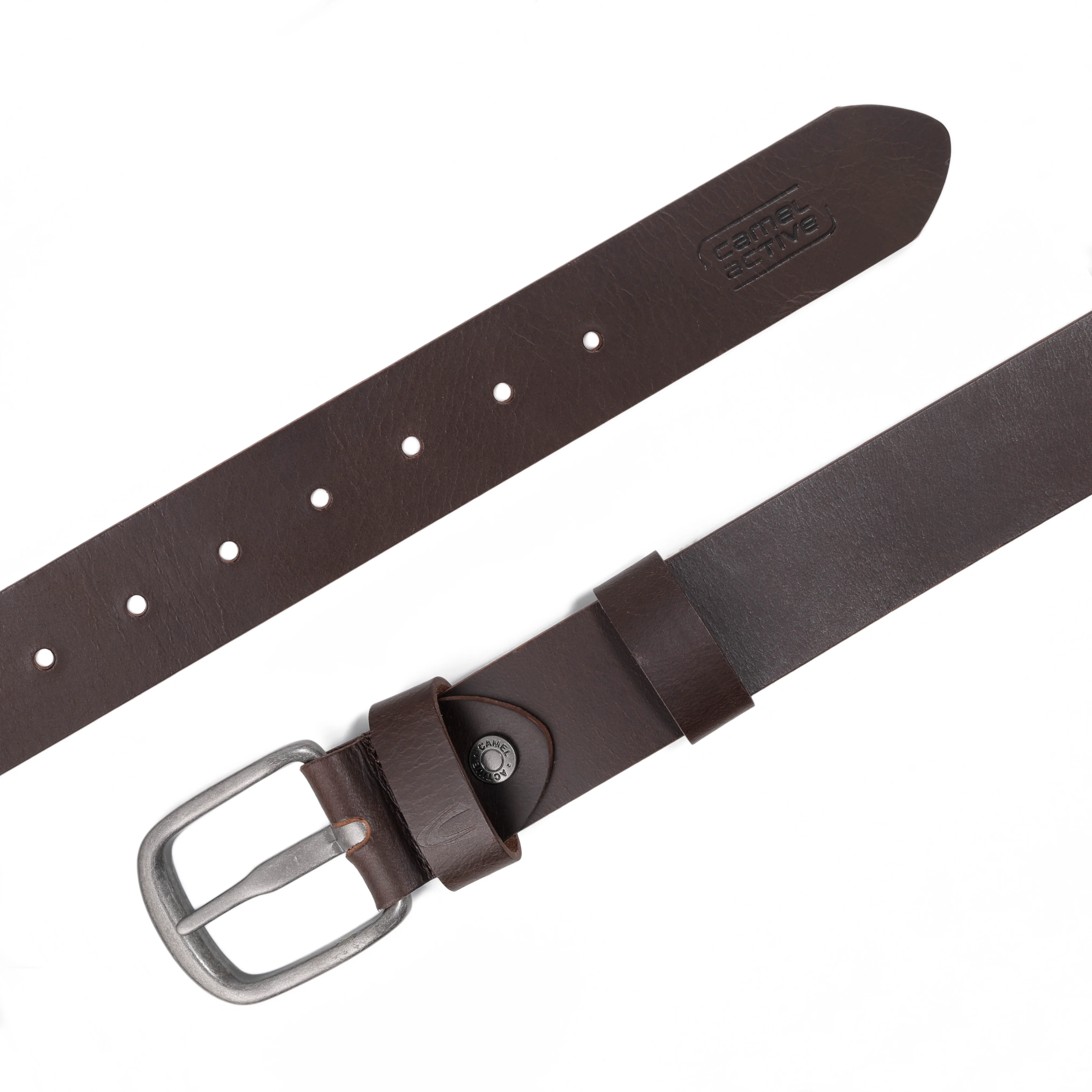 Genuine Leather Belt Matte Finished Dark Brown 1697WBRG-24#DBN - Image 2
