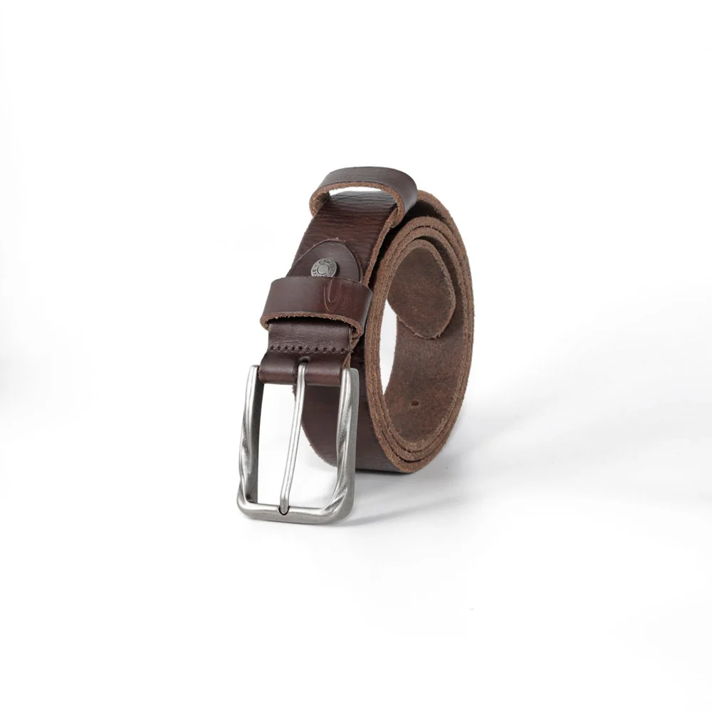 Genuine Leather Belt Pull Up Finished Dark Brown 1669HBRG-23#DBN
