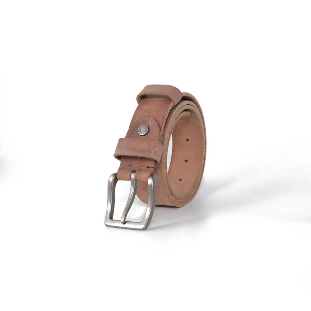 Genuine Leather Belt Pull Up Finished Dark Brown 1673HRG-23#BRN