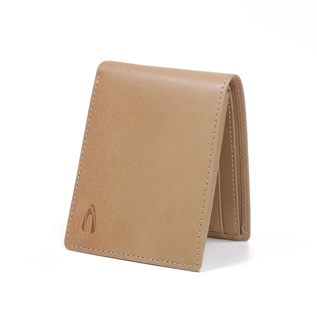Genuine Leather Bi Fold Wallet 12 Card Compartments Morph Finished Brown (UBF0803RC2#BRN) - Image 3