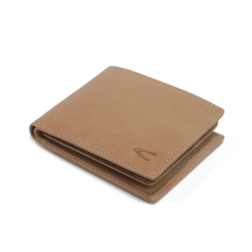 Genuine Leather Bi Fold Wallet 12 Card Compartments Morph Finished Brown (UBF0803RC2#BRN) - Image 4