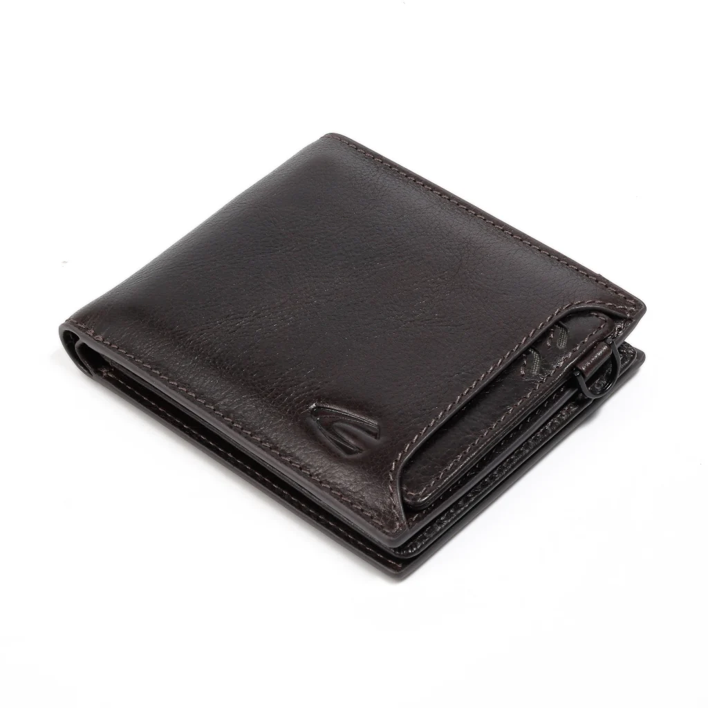 Genuine Leather Bi Fold Wallet 14 Card Compartments Dark Brown (SBF5608MG5#DBN) - Image 6