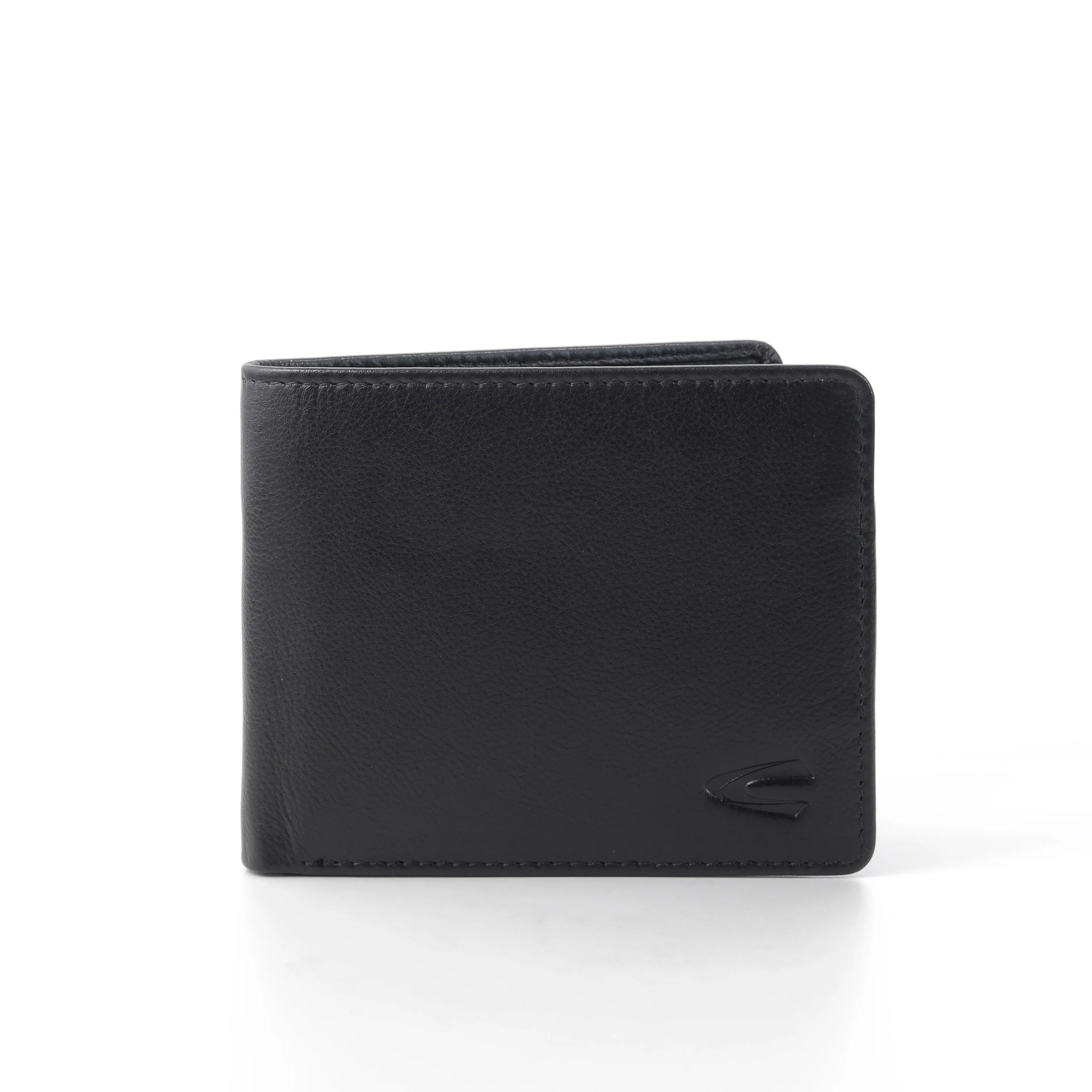 Genuine Leather Bi Fold Wallet 14 Card Compartments Nappa Finished Black SBF3B24WCN3#BLK - Image 7